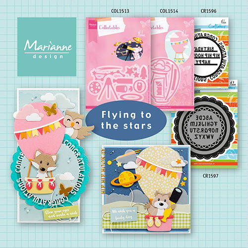 marianne design juli 2022 flying to the stars