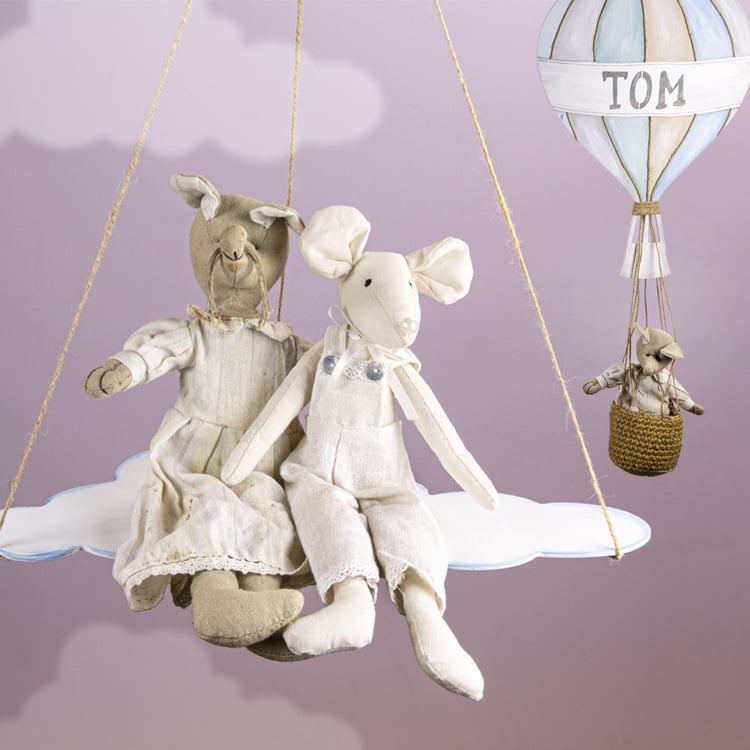 houten figuren babykamer