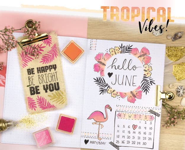 versacraft stempelinkt textiel journaling zomer