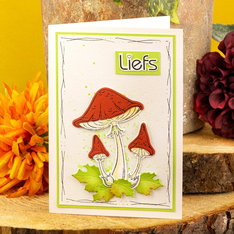 Alegre tarjeta de otoño de Leane Creatief