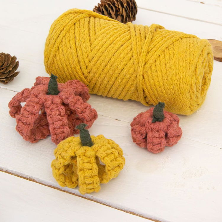 DIY Macramé Pumpkins