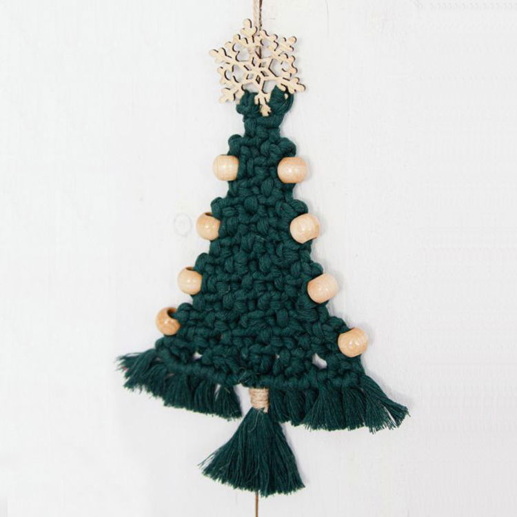 DIY Kerstboom met macramè boho