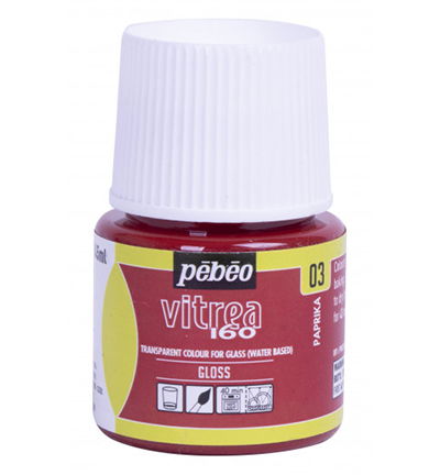 Pebeo Vitrea 160 gloss 45ml, Paprika
