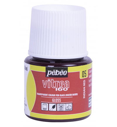 Pebeo Vitrea 160 gloss 45ml, Indian red