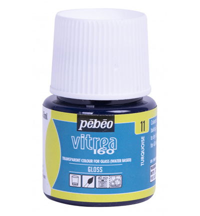 Pebeo Vitrea 160 gloss 45ml, Turquoise