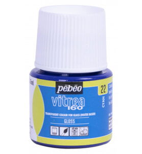 Pebeo Vitrea 160 gloss 45ml, Cyan