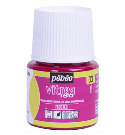 Pebeo Vitrea 160 frosted 45ml, Pink