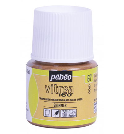 Pebeo Vitrea 160 shimmer 45 ml, Or