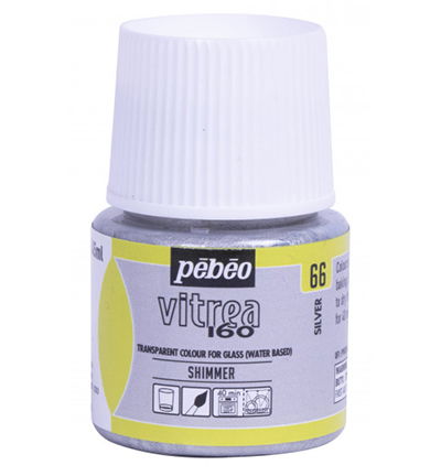 Pebeo Vitrea 160 shimmer 45ml, Silver