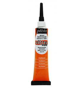 Pebeo Vitrea 160 Relief Outliner 20ml, Paprika