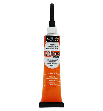 Pebeo Vitrea 160 Relief Outliner 20ml, Paprika
