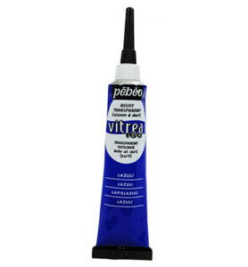 Pebeo Vitrea 160 Relief Outliner 20ml, Lazuli