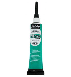 Pebeo Vitrea 160 Relief Outliner 20ml, Emerald