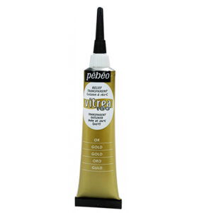 Pebeo Vitrea 160 Relief Outliner 20ml, Gold