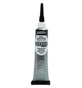Pebeo Vitrea 160 Relief Outliner 20ml, Pewter