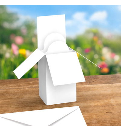 White Pop Up Box Cards & Envelopes