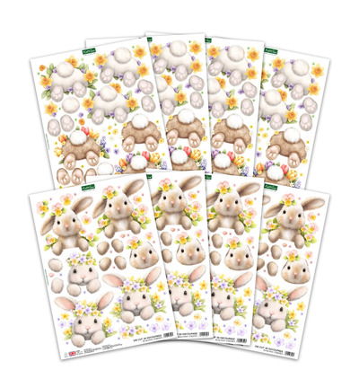 Die Cut Decoupage – Bunny Kisses & Fluffy Tails