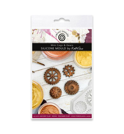 Cosmic Shimmer Silicone Mould, Mini Cogs and Gears