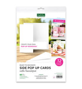 White Side Pop Up Cards & Envelopes