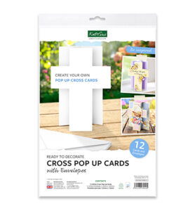 White Cross Pop Up Cards & Envelopes