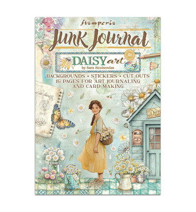 Junk journal stickers, cut-outs, backgrounds Daisy Art
