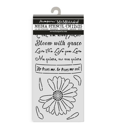 Thick stencil Daisy Art, He Loves me, He loves me not