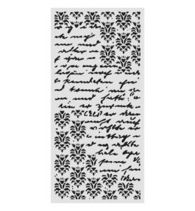 Thick stencil Secret Diary, Seal and writings