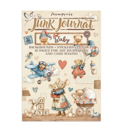 Junk journal stickers, cut-outs, backgrounds – Baby