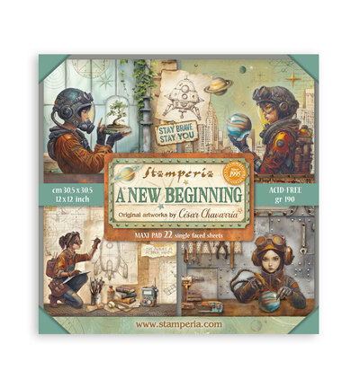 A New Beginning – Maxi Pad – 22 vel enkelzijdig zuurvrij