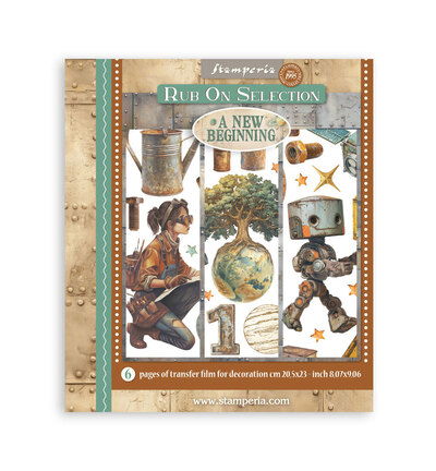 A New Beginning – Rub On Selectie – 6 pagina’s transferfolie