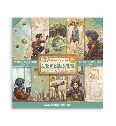 A New Beginning – Scrapbooking Pad groot – 10 vel dubbelzijdig zuurvrij