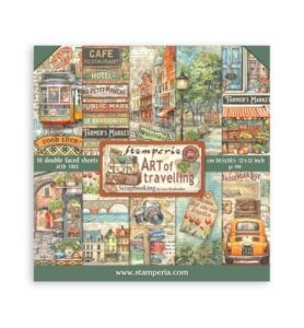 Art of Travelling – Scrapbooking Pad groot – 22 vel dubbelzijdig zuurvrij