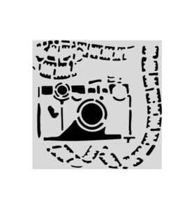 Art of Travelling – Sjabloon klein – flexibel wasbaar