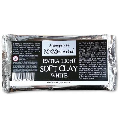 Stamperia – Soft Clay gr 160 wit