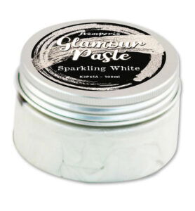 Stamperia – Glamour pasta 100ml – Sprankelend wit