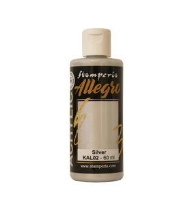Stamperia – Allegro Acryl Paint 60ml – Silver Metallic