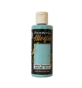 Stamperia – Allegro Acryl Paint 60ml – Indian Turquoise
