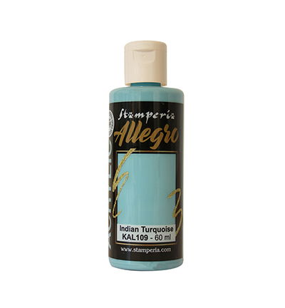 Stamperia – Allegro Acryl Paint 60ml – Indian Turquoise