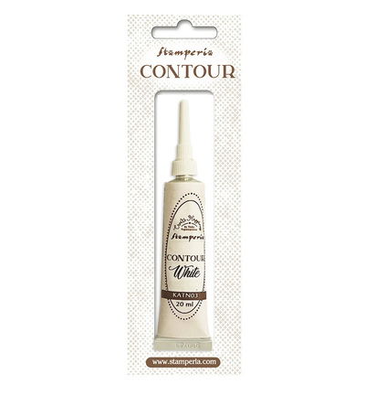 Stamperia – Contour liner 20ml – Wit