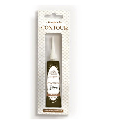 Stamperia – Contour liner 20ml – Zwart