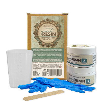Stamperia – Quick Resin 1:1 bicomponent wit (2x150ml)