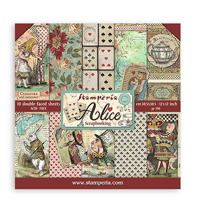 Stamperia – Scrapbooking Pad 30,5×30,5cm – Alice