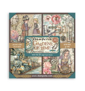 Gardens of Time – Scrapbooking Printed Pad for Art and Craft Single Face – 22 sheets