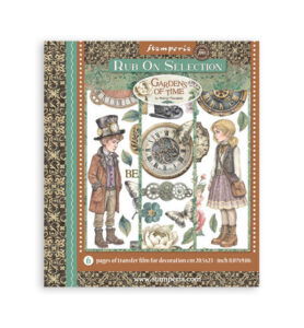 Gardens of Time – Printed Decorative Rub on selection for Art and Craft – 6 sheets
