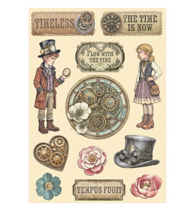Gardens of Time – Printed decorative Wooden shape for Art and Craft