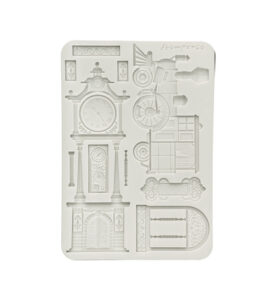 Gardens of Time – Silicon mould Designs for Art and Craft – Train and longcase clock