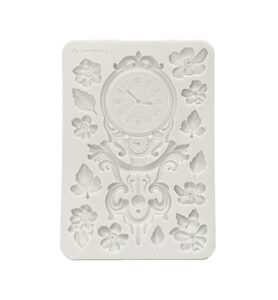 Gardens of Time – Silicon mould Designs for Art and Craft – Clock and flowers