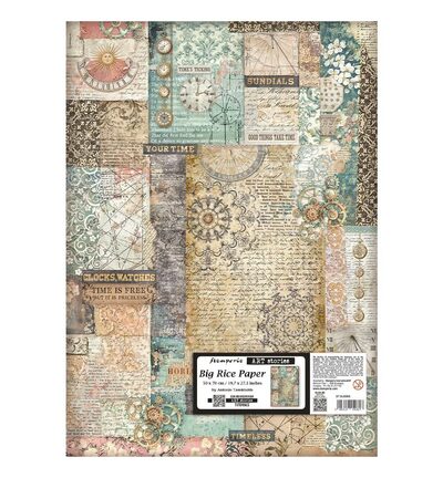 Gardens of Time – Printed Rice paper for Art and Craft – Mixed pattern