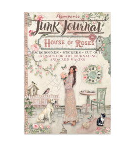 House of Roses – Printed Art Junk journal: stickers, cut-outs, backgrounds for Art and Craft