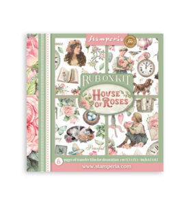 House of Roses – Printed Decorative Rub on kit for Art and Craft